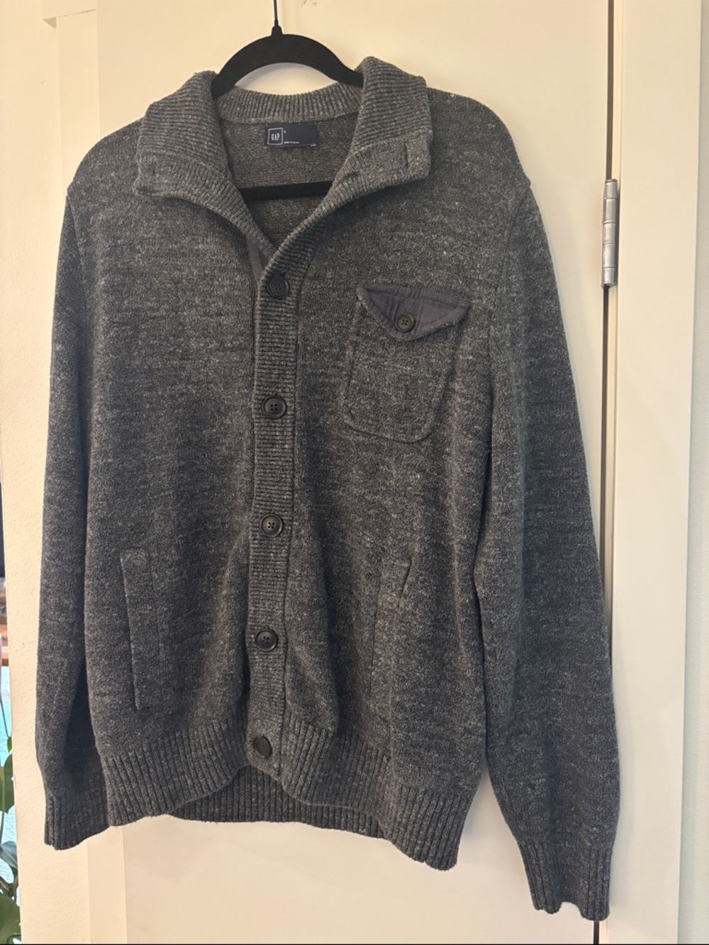 GAP Mens Cable Knit Cardigan